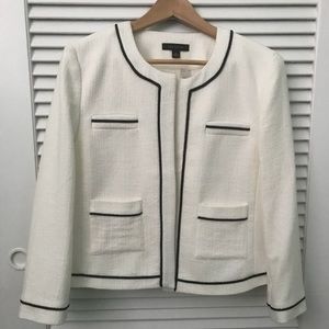 Ann Taylor NWT Jacket Blazer Cream 12